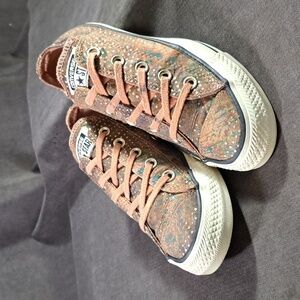 Converse Chuck Taylor All Star Mountain Landscape Copper Dots Sneakers VG- US 6